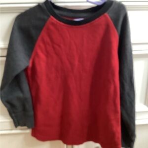 Red and Black Long Sleeve Shirt